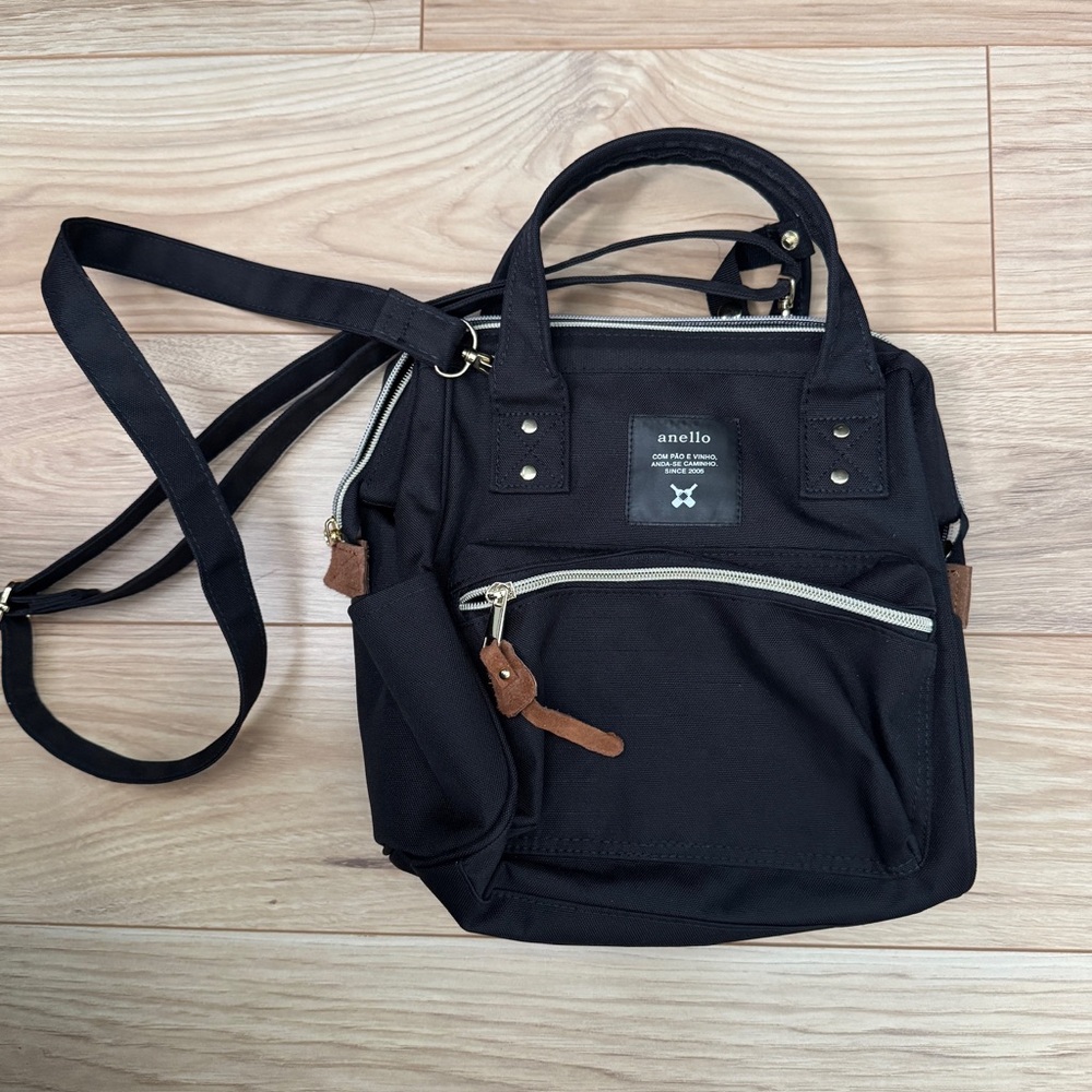 Anello Black Crossbody Bag - Large